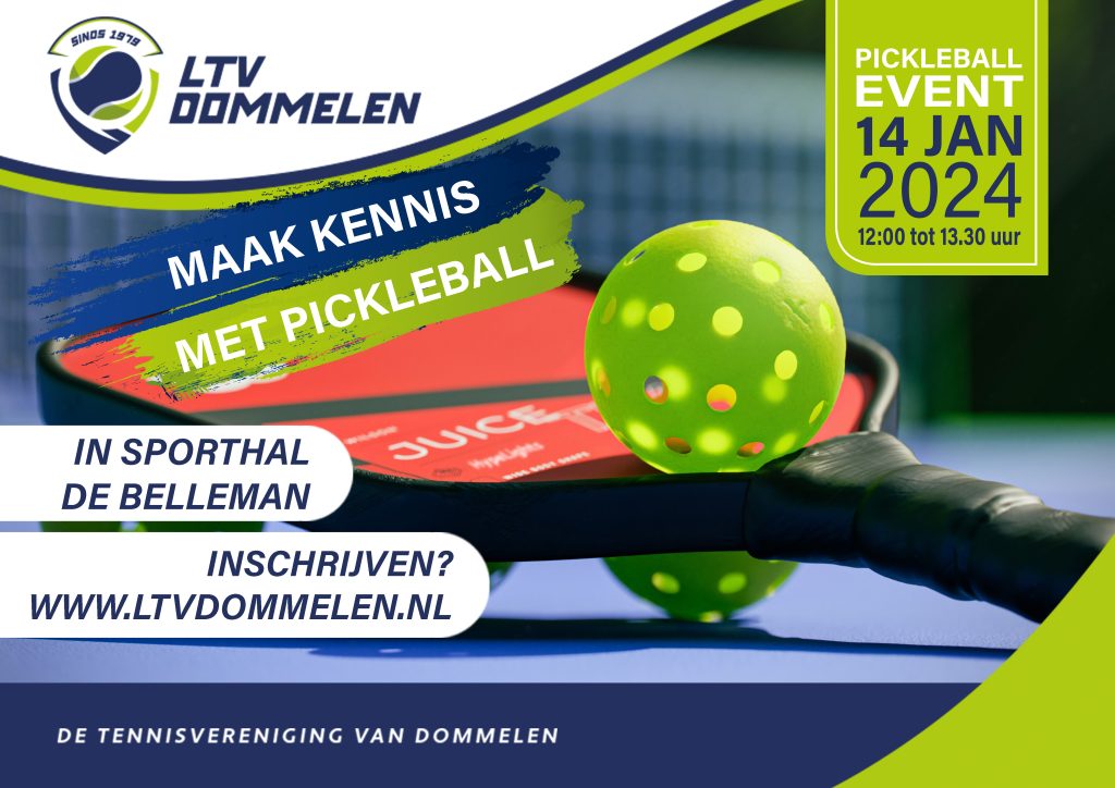 landscape pickleball event 14 januari klein